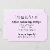 Lasse Spooky Dackel Hunde Halloween Einladung (Rückseite)