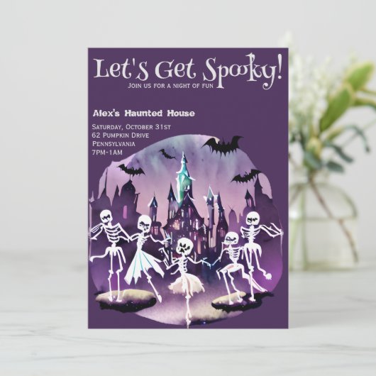 Lasse Spooky Einladung (Stehend Vorderseite)