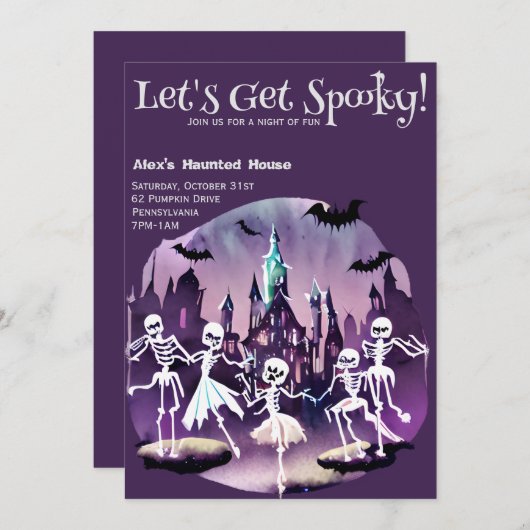 Lasse Spooky Einladung (Vorne/Hinten)