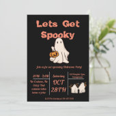 Lasse, Spooky zu werden! Einladung (Stehend Vorderseite)