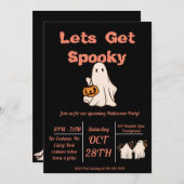 Lasse, Spooky zu werden! Einladung (Vorne/Hinten)