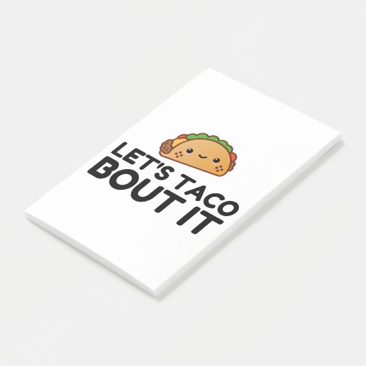 LASSE TACO BOUT IT POST-IT KLEBEZETTEL (angewinkelt)