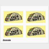 Lasse Taco Bout It Rechteckiger Aufkleber (Blatt)