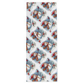 Lasse Tipsy Snowman trinkt Wein Geschenktüte Für Weinflaschen (Rückseite)