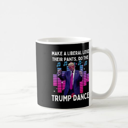 Lasse Trump tanzen - Pro Trump-Familie präsent Kaffeetasse (Rechts)