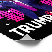 Lasse Trump tanzen - Pro Trump-Familie präsent Poster (Ecke)