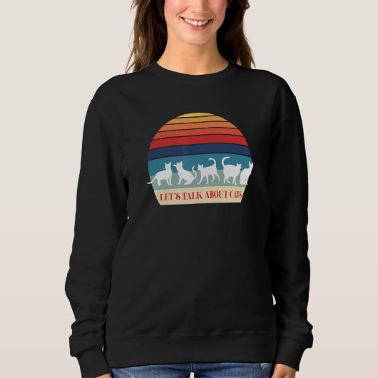 Lasse über Katzen reden Sweatshirt (Vorderseite)