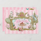 Lasse uns Esskuchen-Party Einladungen (Vorne/Hinten)