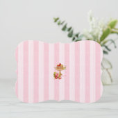 Lasse uns Esskuchen-Party Einladungen (Stehend Vorderseite)