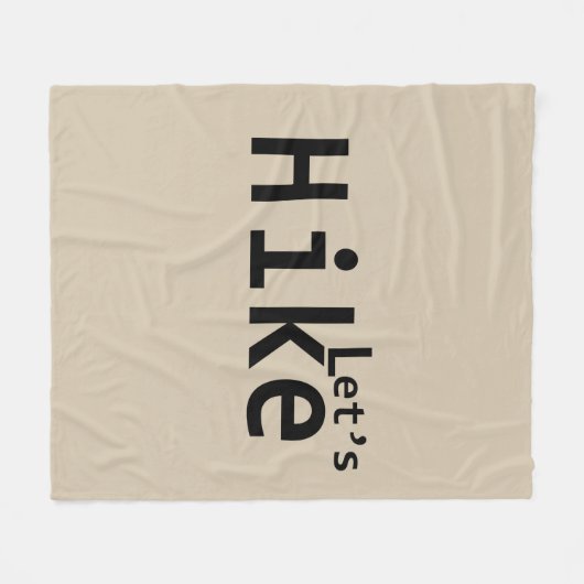 lasse Wandern motivierend Redewendungen für Wander Fleecedecke (Vorderseite (Horizontal))