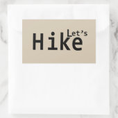 lasse Wandern motivierend Redewendungen für Wander Rechteckiger Aufkleber (Tasche)