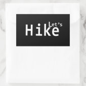 lasse Wandern motivierend Redewendungen für Wander Rechteckiger Aufkleber (Tasche)