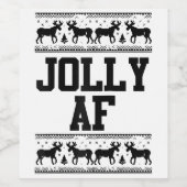 Lasse Weihnachten Weihnachten Weihnachten Abend Pa Weinetikett (Einzelnes Label)