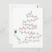 Lasse Weihnachts-Zitat Postkarte (Vorne/Hinten)