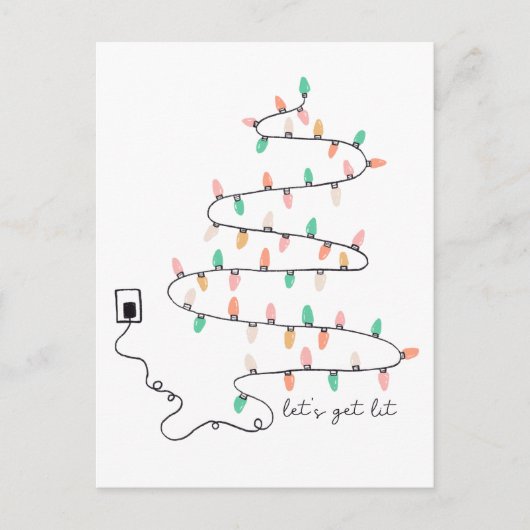 Lasse Weihnachts-Zitat Postkarte (Vorderseite)