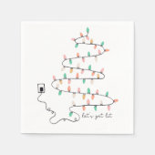 Lasse Weihnachts-Zitat Serviette (Vorderseite)