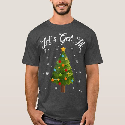 Lasse Weihnachtsbaum Funny Drink Geschenk bekommen T-Shirt (Vorderseite)