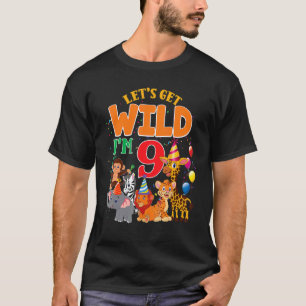 Lasse Wild I m 9 Zoo Safari Tier Geburtstagskid T-Shirt