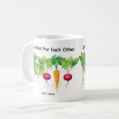 Lasse Wurzeln für andere Gemüseliebhaber Kaffeetasse (Vorderseite Links)