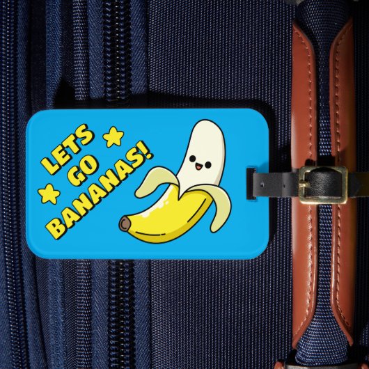 Lasse zu Bananen! Gepäckanhänger (Vorderseite Insitu 4)