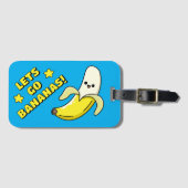Lasse zu Bananen! Gepäckanhänger (Vorderseite (Horizontal))