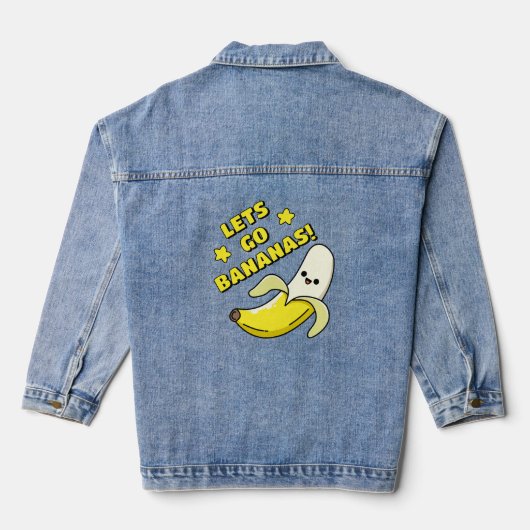 Lasse zu Bananen! Jeansjacke (Rückseite)