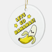 Lasse zu Bananen! Keramik Ornament (Links)