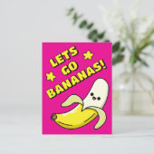 Lasse zu Bananen! Postkarte (Stehend Vorderseite)