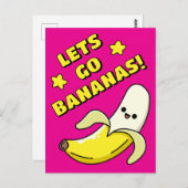 Lasse zu Bananen! Postkarte (Vorne/Hinten)