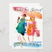 Lasse zu Fuß und zu reden Dankeskarte (Vorne/Hinten)