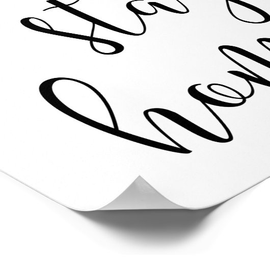 Lasse Zuhause bleibe Poster (Ecke)