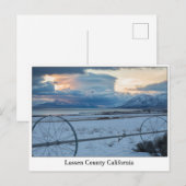 Lassen County California Postkarte (Vorne/Hinten)