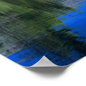 Lassen erhebt sich über dem Manzanita-See Poster (Ecke)