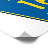 Lassen Landkreis Road Sign Poster (Ecke)