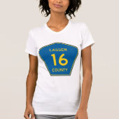 Lassen Landkreis Road Sign Womens T - Shirt (Vorderseite)