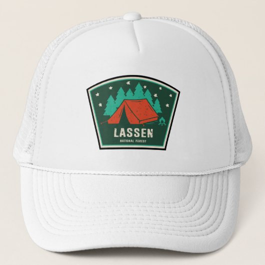 Lassen National Forest Camping Truckerkappe (Vorderseite)