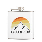 Lassen Peak California Retro Flachmann (Vorderseite)