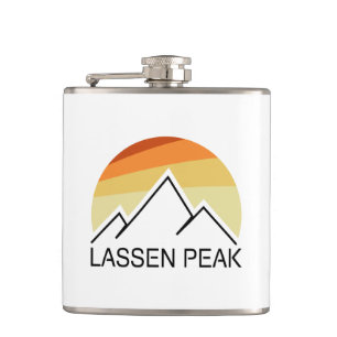Lassen Peak California Retro Flachmann