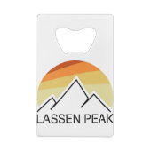 Lassen Peak California Retro Geldbeutel Flaschenöffner (Rückseite)