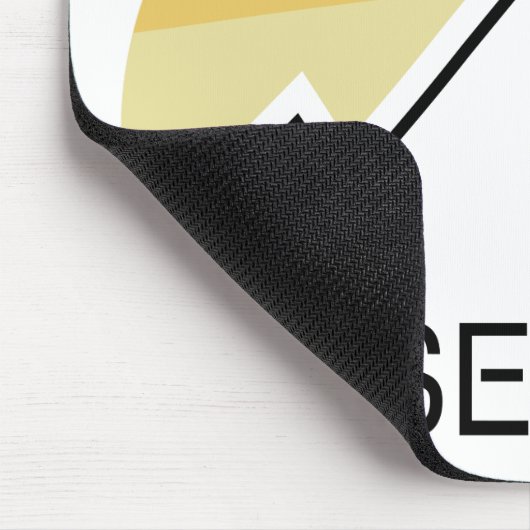 Lassen Peak California Retro Mousepad (Ecke)