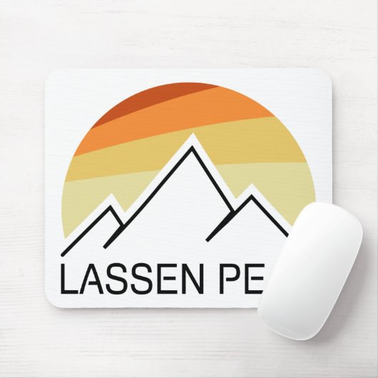 Lassen Peak California Retro Mousepad (Mit Mouse)