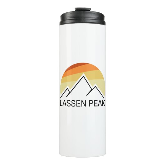 Lassen Peak California Retro Thermosbecher (Vorderseite)