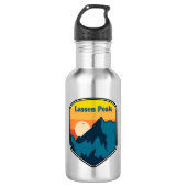 Lassen Peak California Sunrise Edelstahlflasche (Vorderseite)
