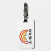 Lassen Peak Gepäckanhänger (Rückseite vertikal)