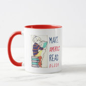 Lassen Sie Amerika Bildungs-roten Griff wieder Tasse (Links)