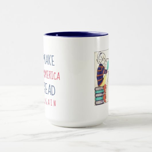 Lassen Sie Amerika Bildungs-Weiß u. Blau wieder Tasse (Zentrum)