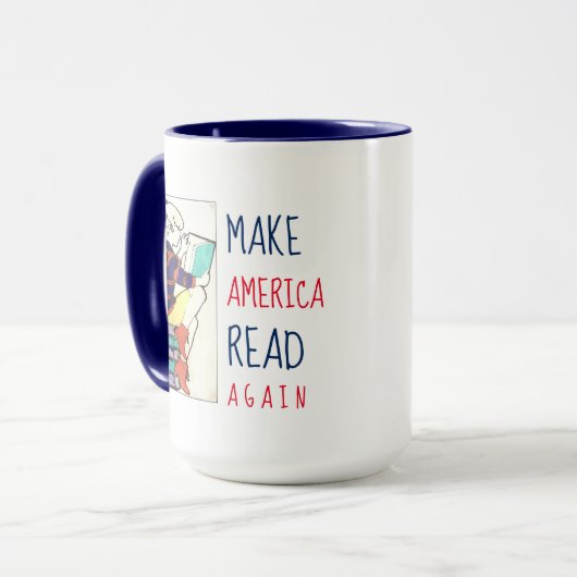 Lassen Sie Amerika Bildungs-Weiß u. Blau wieder Tasse (Vorderseite Links)