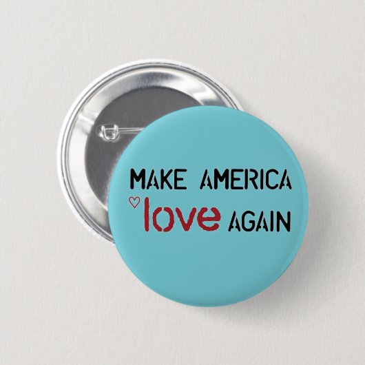Lassen Sie Amerika-Liebe wieder knöpfen Button (Vorne & Hinten)