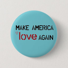 Lassen Sie Amerika-Liebe wieder knöpfen Button