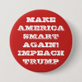 Lassen Sie Amerika Smart wieder Pinback Knopf Button (Vorderseite)